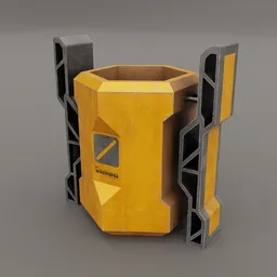 Sci-fi Trash bin