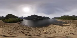 Mountain Lake Sunny Day