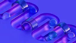 Abstract Isometric Neon Marble Run