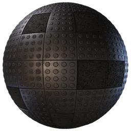 High-resolution industrial rubber floor material for Blender 3D with non-slip texture, suitable for PBR workflows.