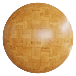 Checker wooden floor texture