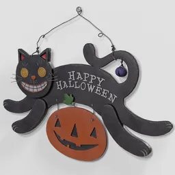 Halloween Hanging Cat
