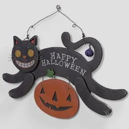 Halloween Hanging Cat