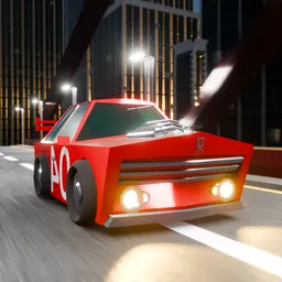 Animated Car Movie Scene (Evee/Cycle)