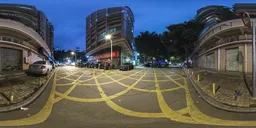 Zebra crossing at night