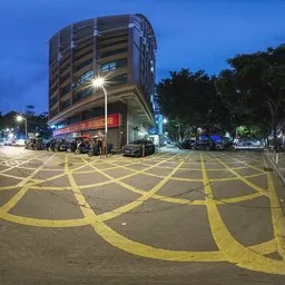 Zebra crossing at night