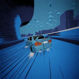 Drifting Car Loop Animaion