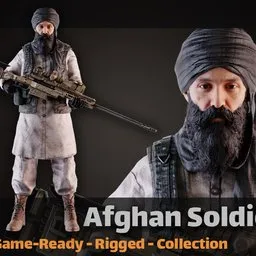 Afghan warrior military character