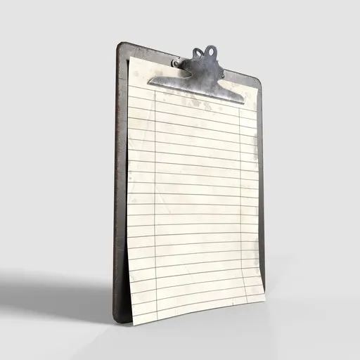 Vintage Hooked Clipboard