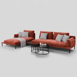 Sofa Noah Sectional Velvet
