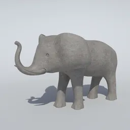 Stone Elephant Statue