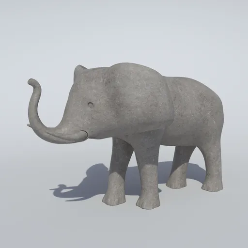 Stone Elephant Statue
