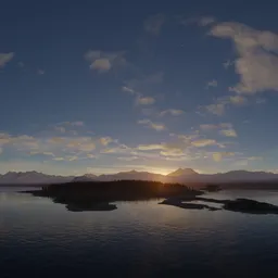 Aerial Landscape Lake Mountains