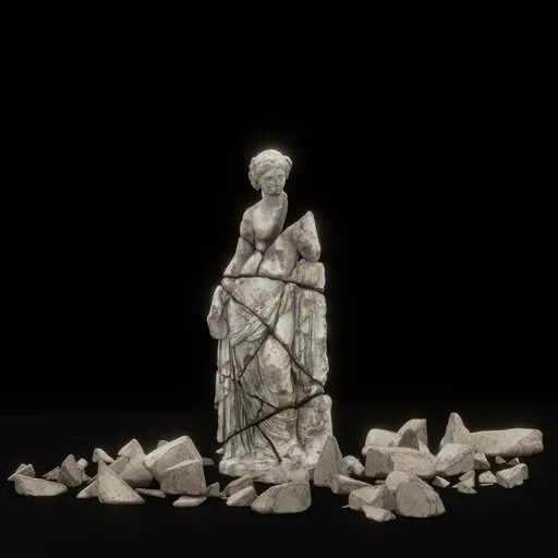 statue of Erigone damaged dmg