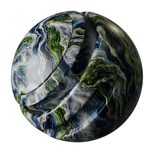 Indigo Forest Platinum Marble