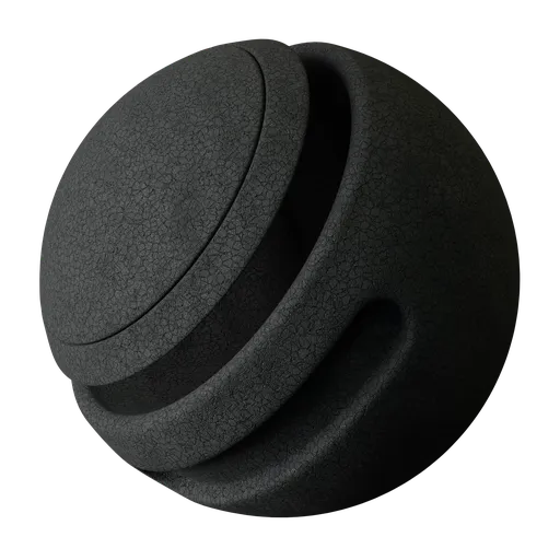 High-quality black rubber mat texture for Blender 3D with realistic lighting and shadows, ideal for gym equipment and treadmill surfaces.