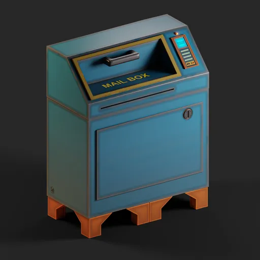 Stylized Sci-Fi Mailbox
