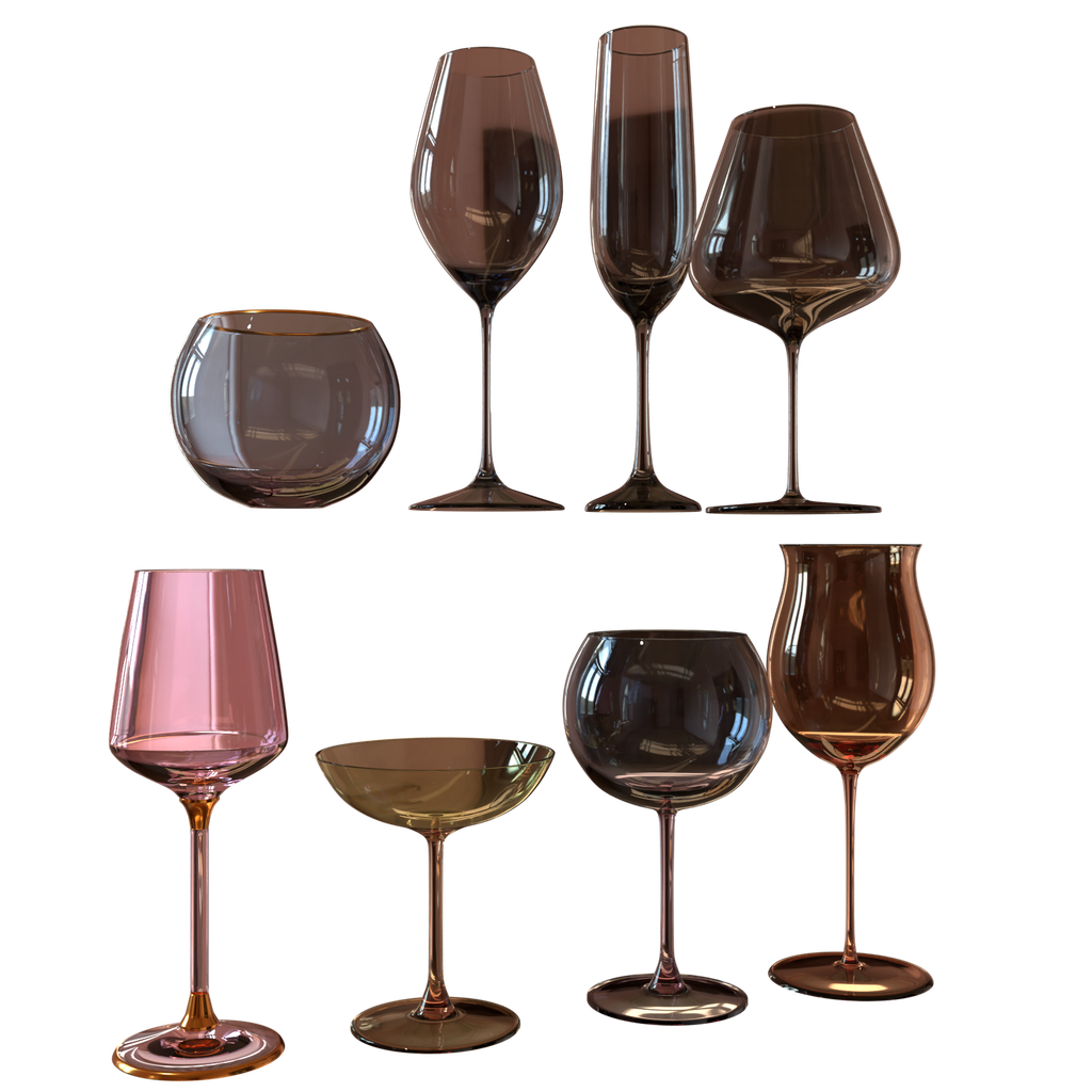 Glasses Pack 1 FREE Kitchenware models BlenderKit