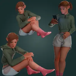 Milany Female Character - rigged
