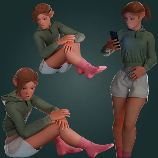 Milany Female Character - rigged