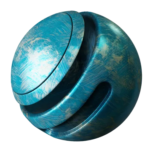 Scratched Metal Light Blue