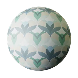 70s Decorative Wallpaper SlateBlue