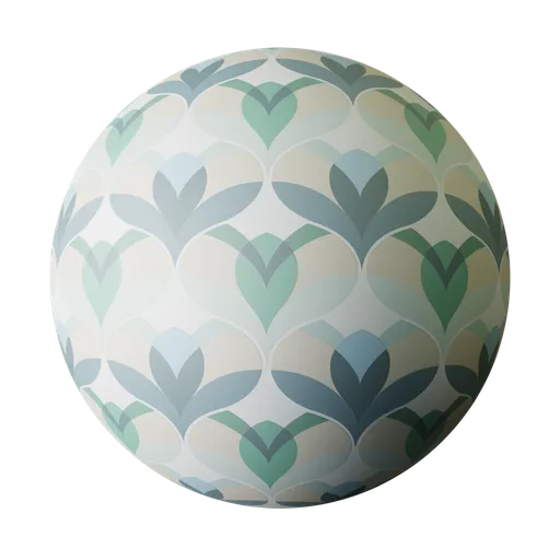70s Decorative Wallpaper SlateBlue