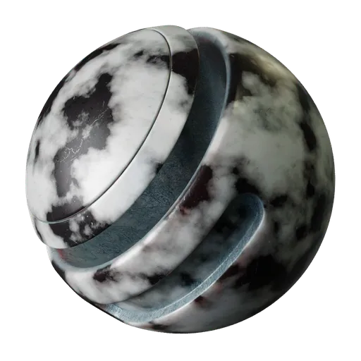 Marble Black and White