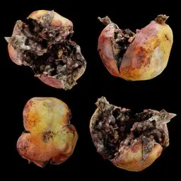 Decayed  Split Pomegranate