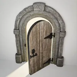 Medieval Norman Door 11