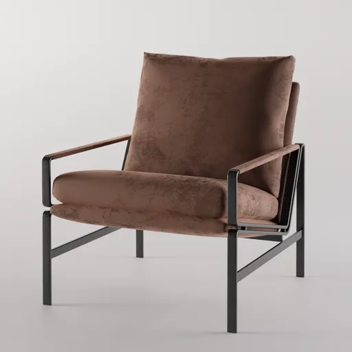 Velvet armchair