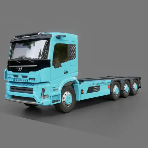 Volvo Electric FMX Chassis(Rigged)