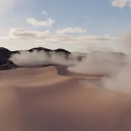 Sand Dunes Landscape VDB Clouds