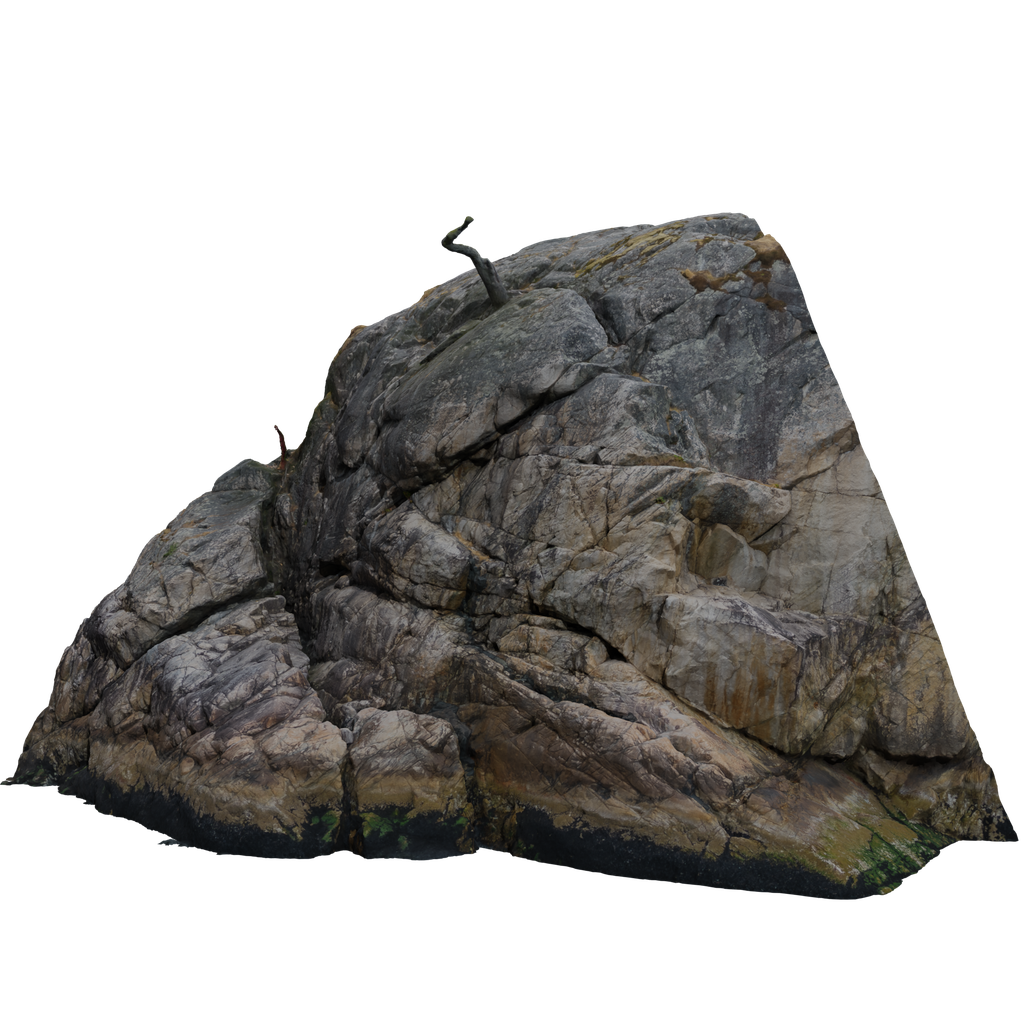 Rocky Cliff on Pacific Coast Terrains models BlenderKit