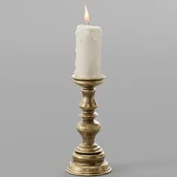 Copper tall candlestick set