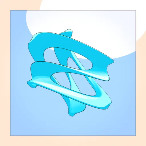 Stylized Abstract Cel-Shaded Ribbon