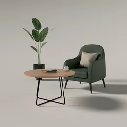 Modern Minimalist Coffee Corner Set