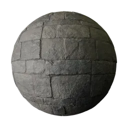 New Dark Medieval Castle Wall