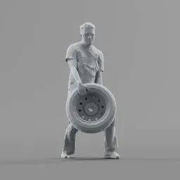 Lowpoly Car Mechanic