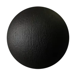 High-resolution black wood PBR texture for Blender 3D, perfect for digital modeling and rendering.