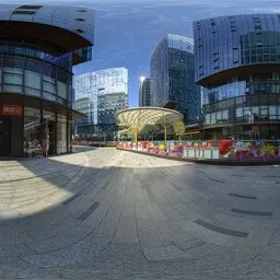 Building complex plaza