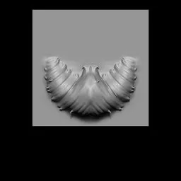 3D sculpting brush for creating stylized beards and mustaches in Blender models.