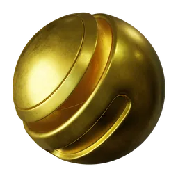 Scratched yellow metal