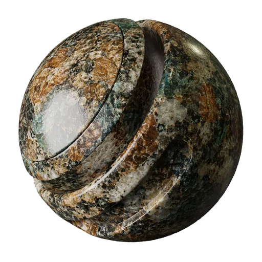 Turquoise Bronze Granite