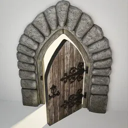 Medieval Gothic Door 19