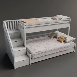 White Bunk Bed