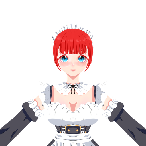 Anime girl maid | Women models | BlenderKit