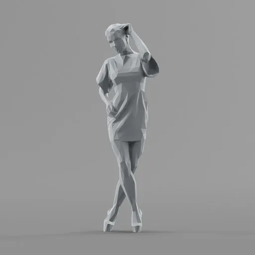 Lowpoly Female Standing