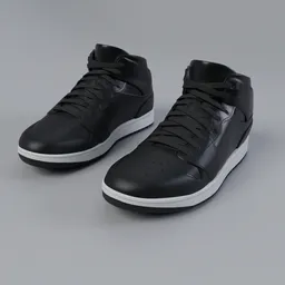 Stylized Black Sneakers