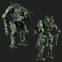 Sci-Fi Tactical Bipedal Robot